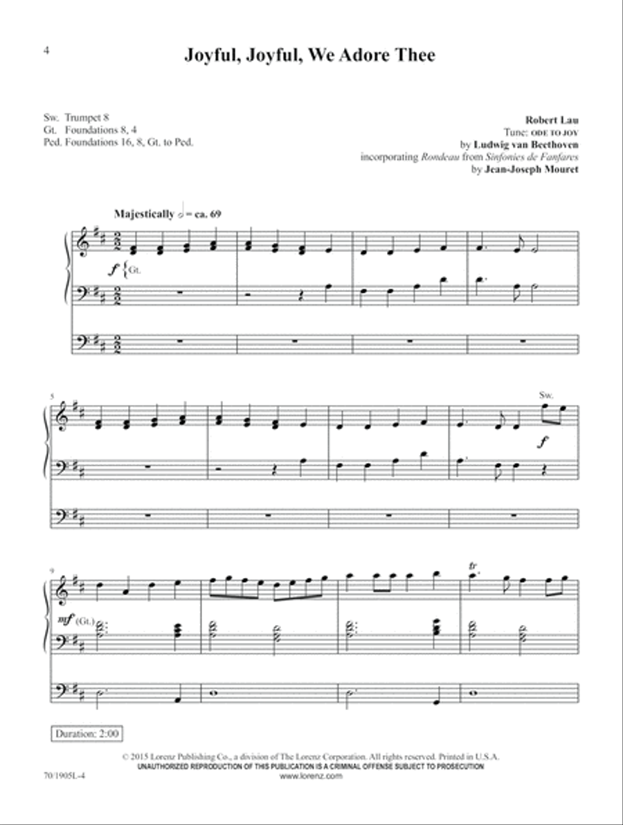 Symphonic Hymns for Organ (Digital Download) Organ scores gallery preview page 4