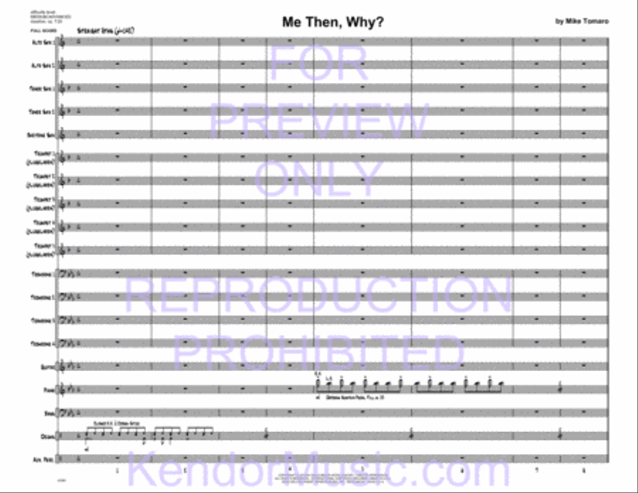 Me Then, Why? Jazz Ensemble scores gallery preview page 32