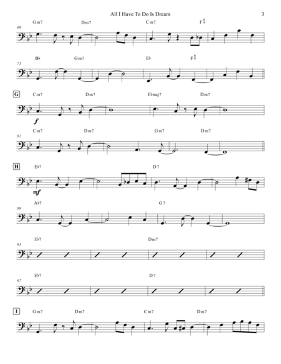 All I Have To Do Is Dream Tenor Saxophone scores gallery preview page 3