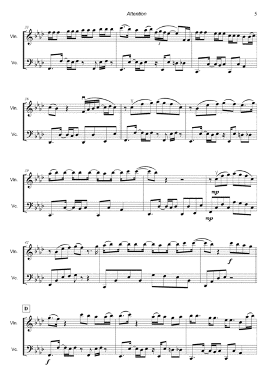 Attention String Duet scores gallery preview page 5
