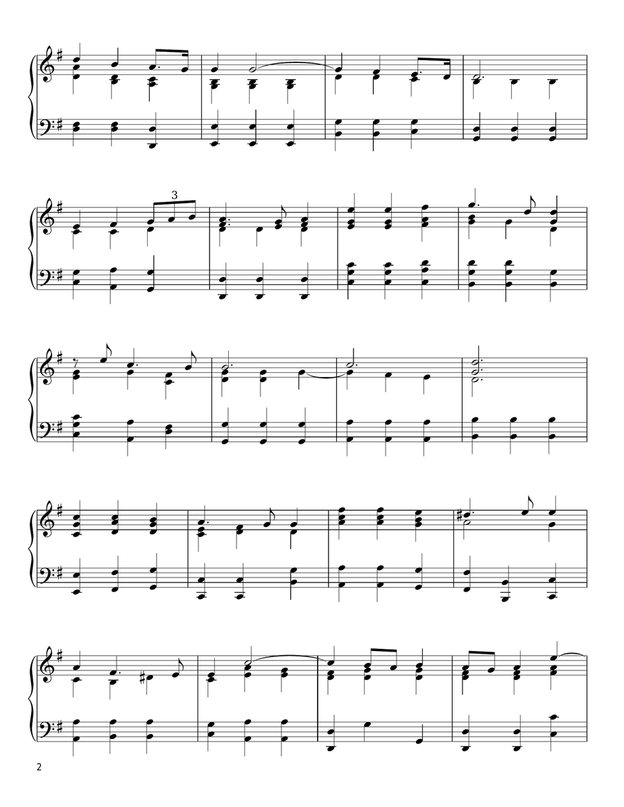 Largo Piano Solo scores gallery preview page 2