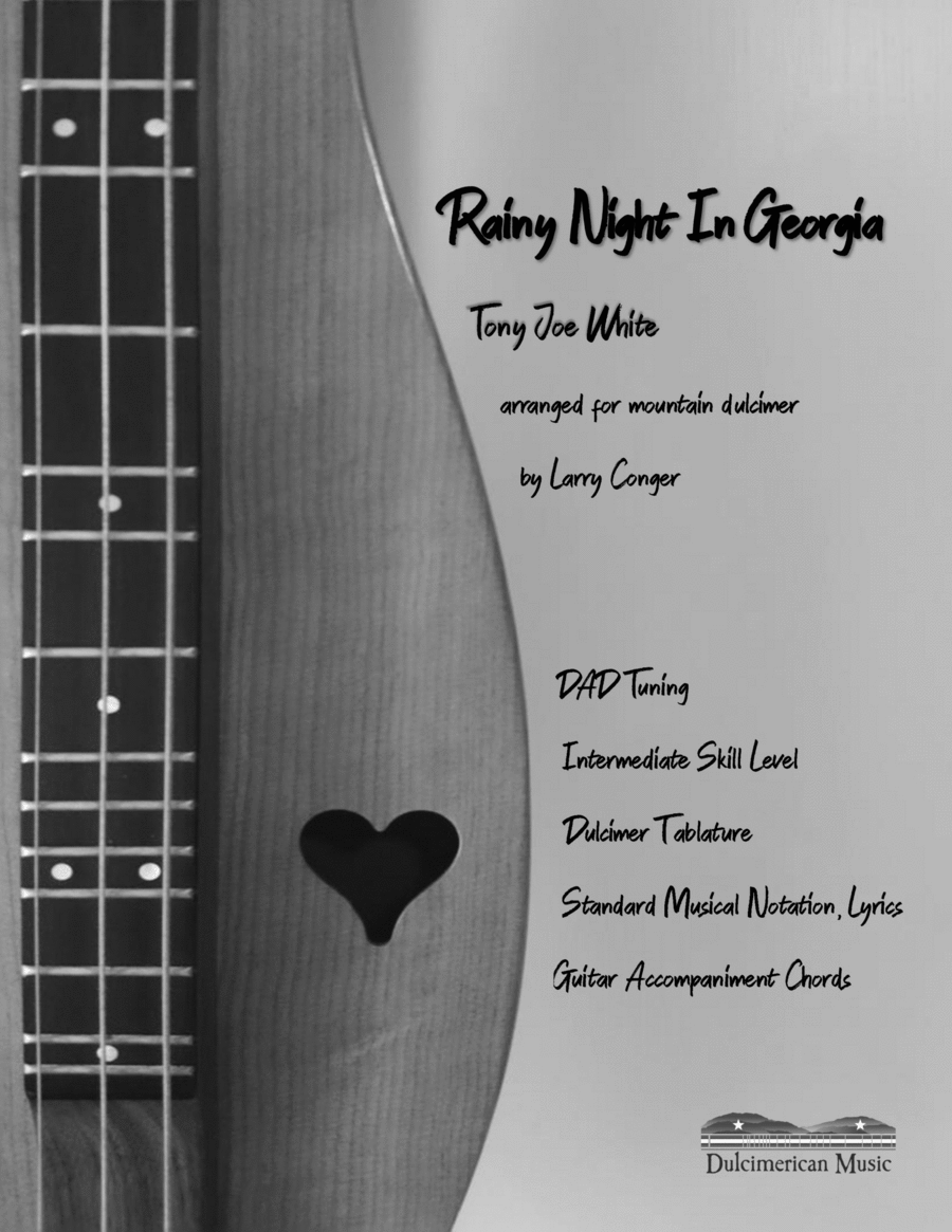 A Rainy Night In Georgia Dulcimer scores gallery preview page 1