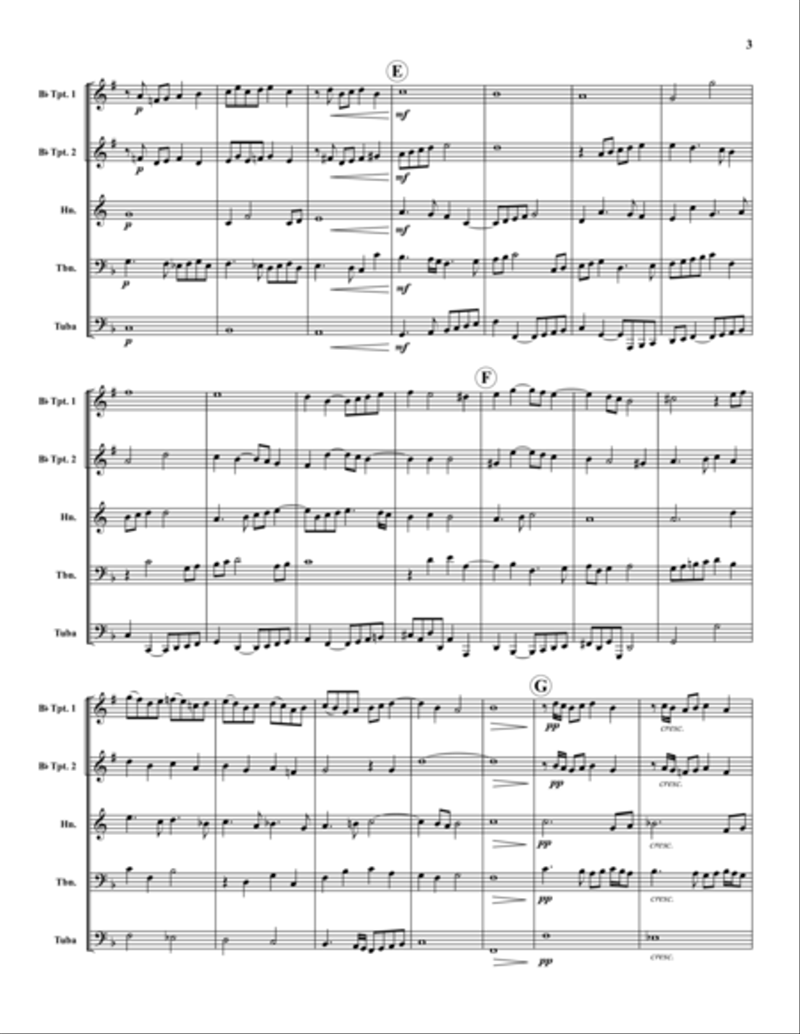 Paduane VI Paduane VI Brass Quintet scores gallery preview page 3