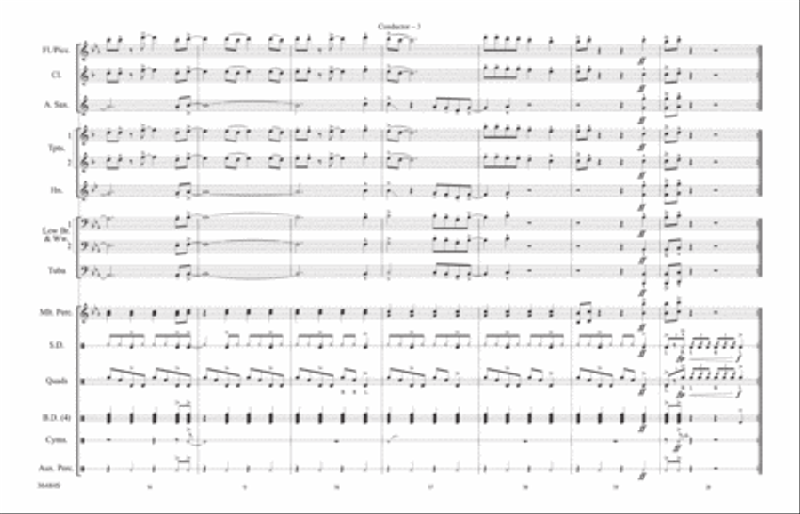 Detroit Rock City: Score Marching Band scores gallery preview page 3