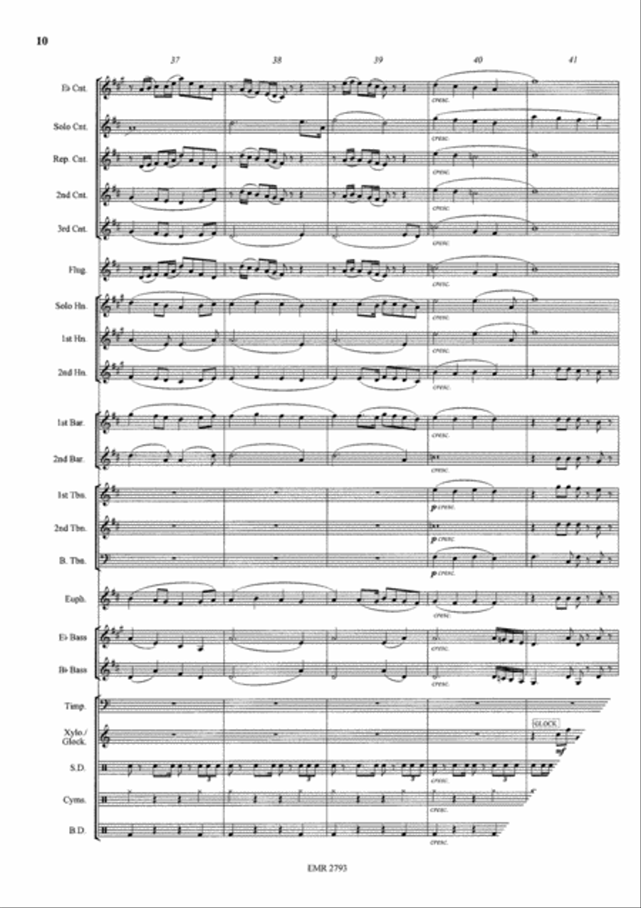 Happy Days Overture Brass Band scores gallery preview page 11