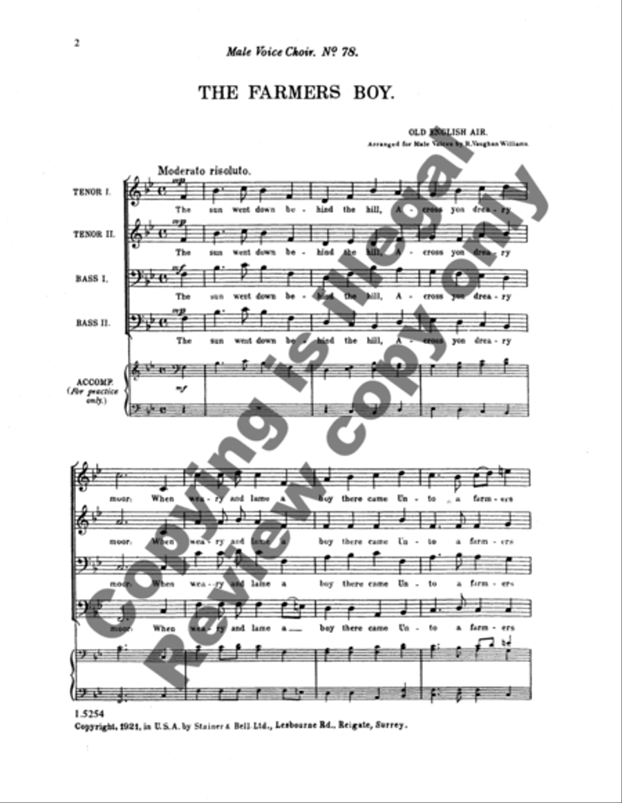 A Farmer’s Boy TTBB scores gallery preview page 6