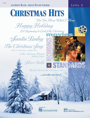 Book cover for Alfred's Basic Adult Piano Course Christmas Hits, Book 2