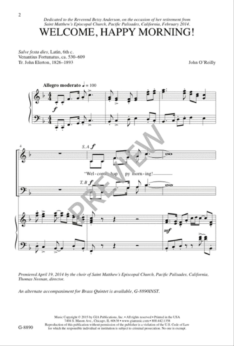 Welcome, Happy Morning! Divisi scores gallery preview page 3