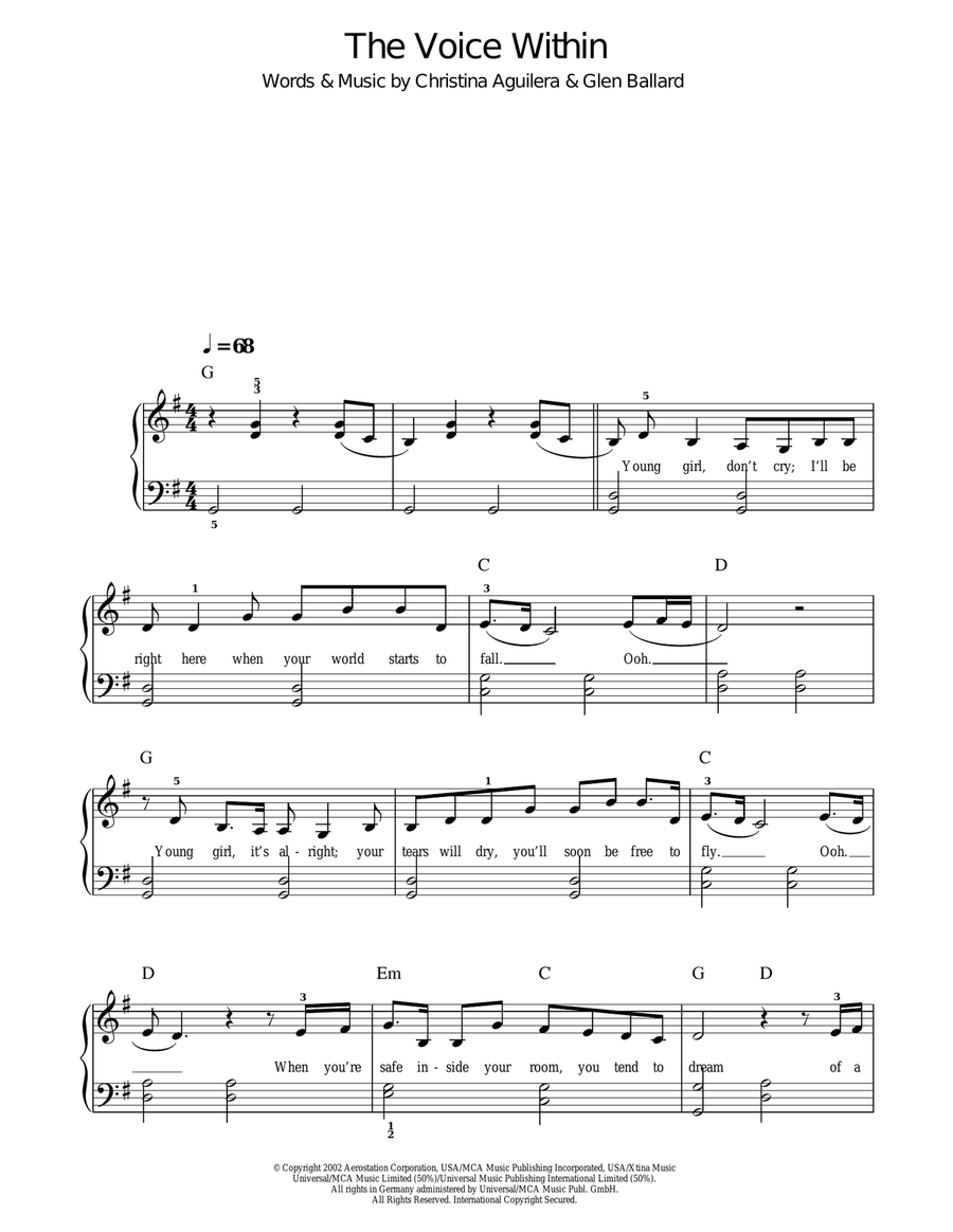 The Voice Within Voice scores gallery preview page 1