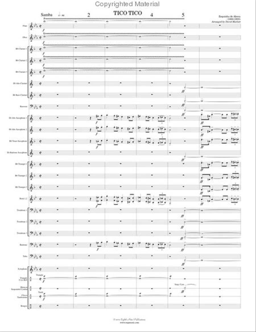 Tico Tico Concert Band scores gallery preview page 2