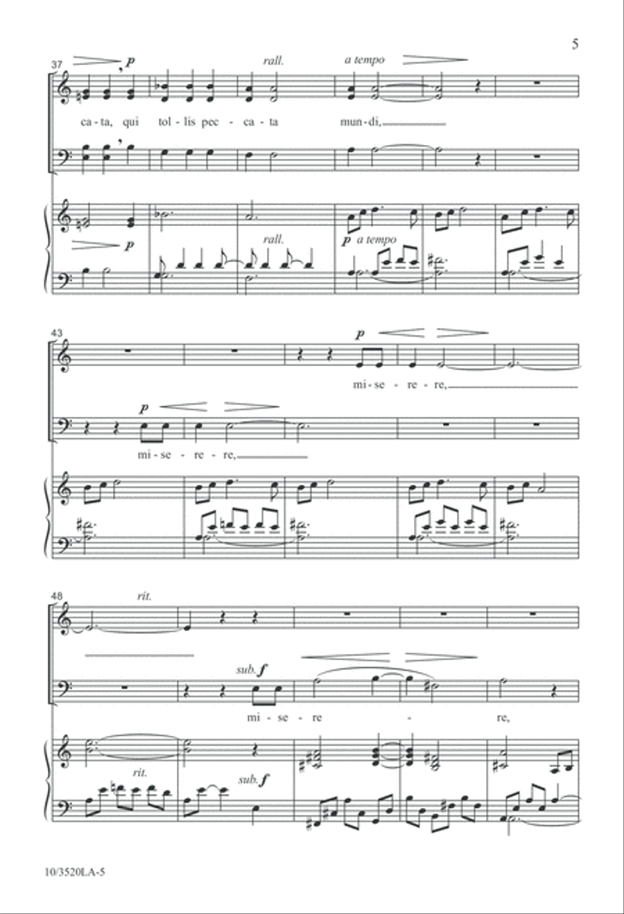 Agnus Dei 4-Part scores gallery preview page 5
