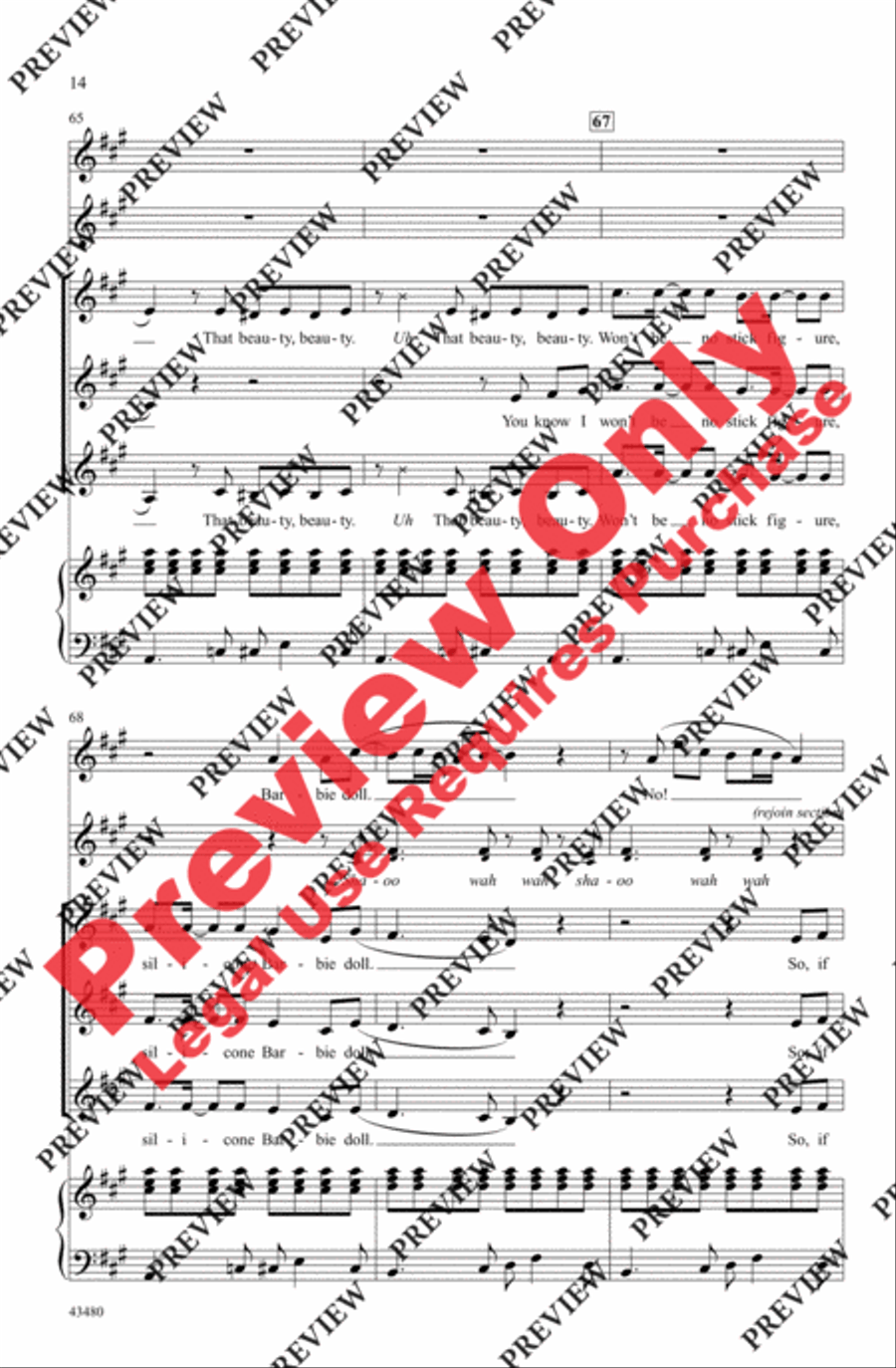 All About That Bass - SoundTrax CD (CD only) Choir scores gallery preview page 14
