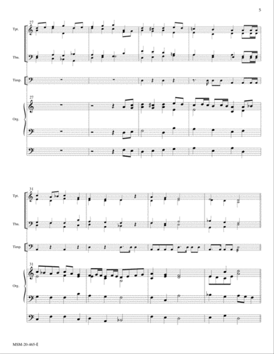 Christ Jesus Lay in Death's Strong Bands (Christ lag in Todesbanden) Choir scores gallery preview page 5