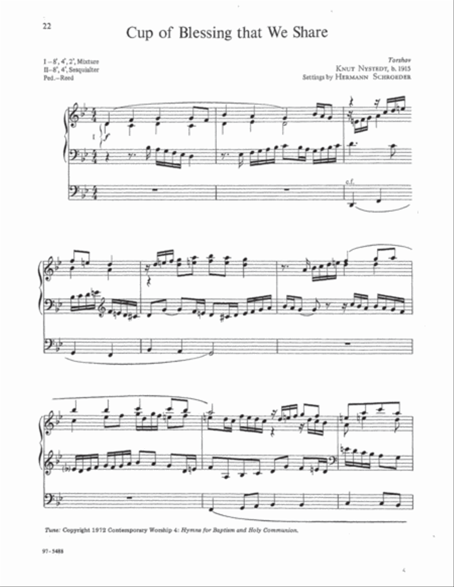 Hymn Preludes for Holy Communion, Vol. III Organ scores gallery preview page 6