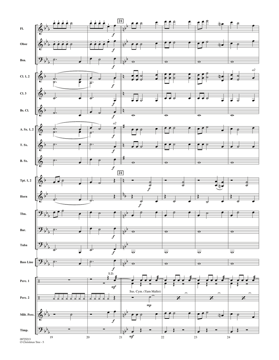 O Christmas Tree - Full Score Concert Band scores gallery preview page 5