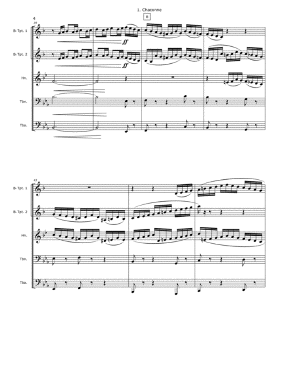 First Military Suite in F Brass Ensemble scores gallery preview page 6