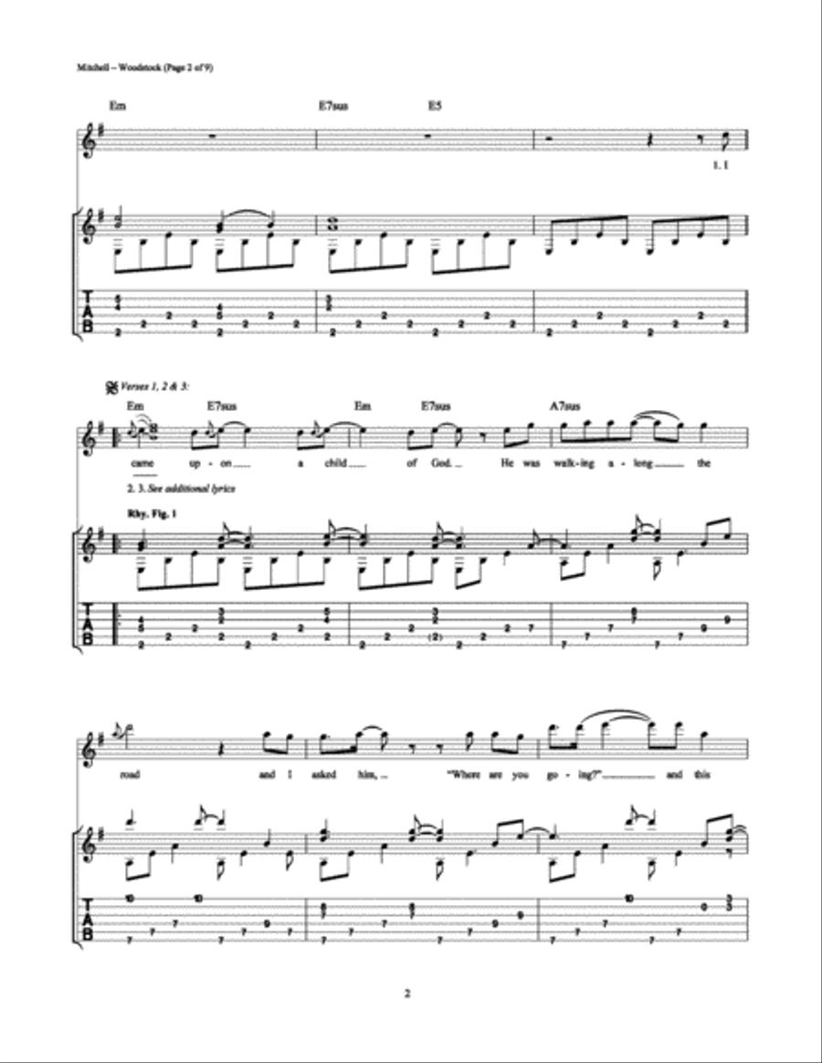 Woodstock Electric Guitar scores gallery preview page 2