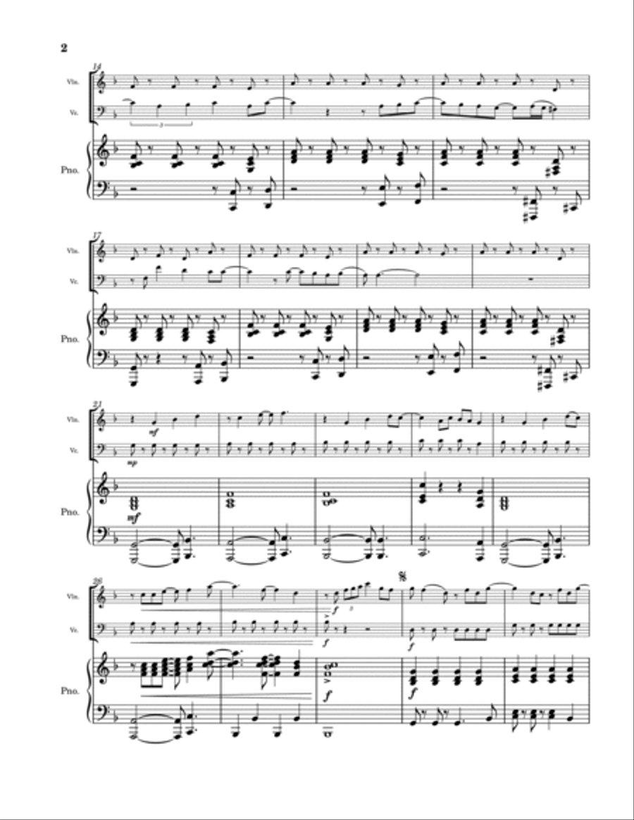 Love Song Love Song Piano Trio scores gallery preview page 2