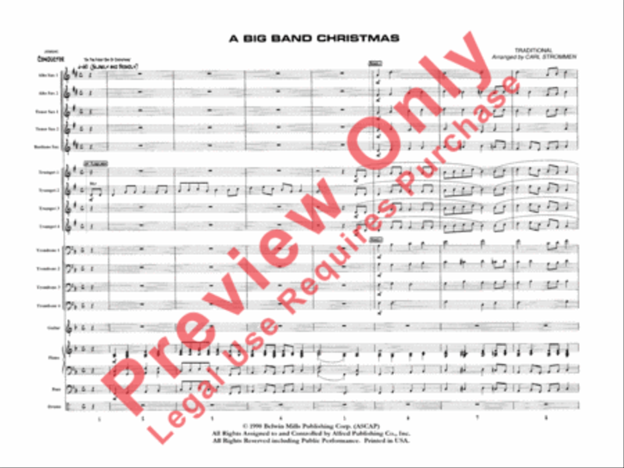 A Big Band Christmas A Big Band Christmas Jazz Ensemble scores gallery preview page 4