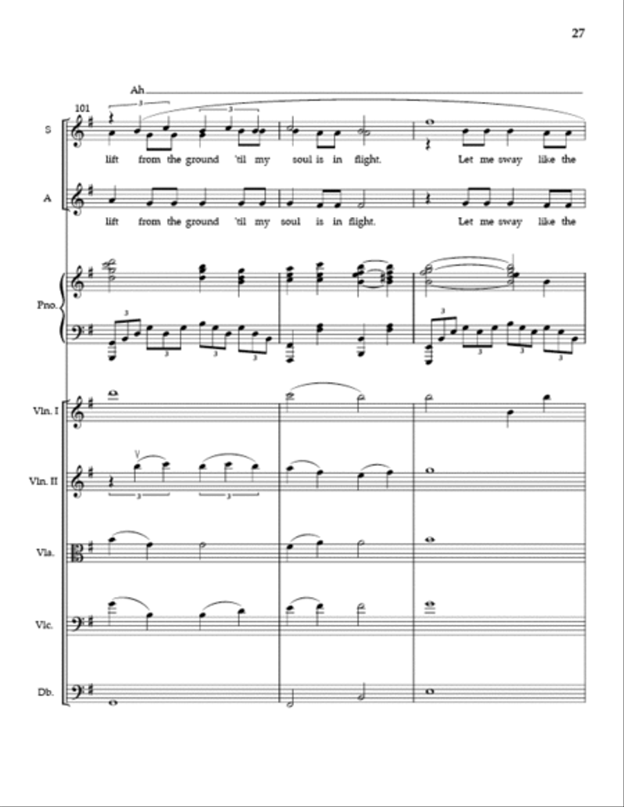 Flight (Full Score and Parts) SSA scores gallery preview page 26