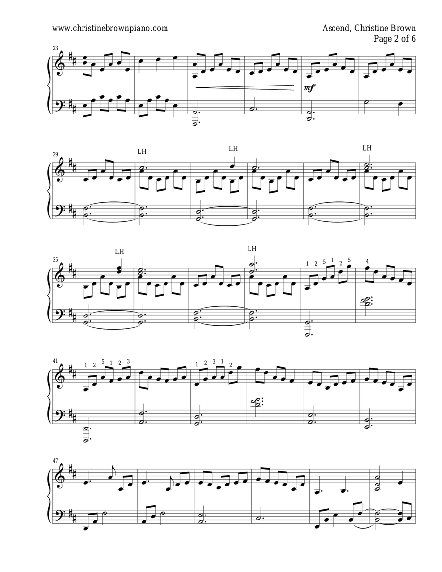 Ascend Piano Solo scores gallery preview page 2