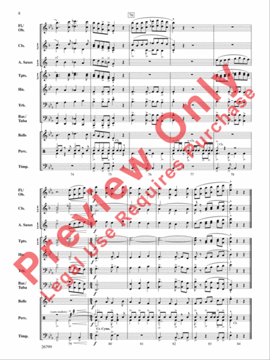 New Life Celebration New Life Celebration Concert Band scores gallery preview page 9