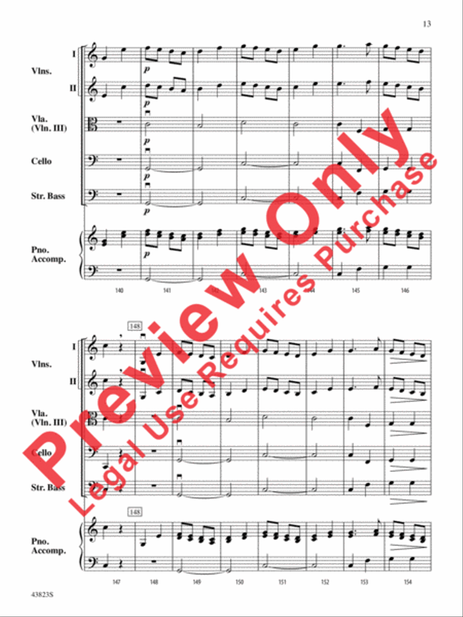 Symphony No. 3 String Orchestra scores gallery preview page 14