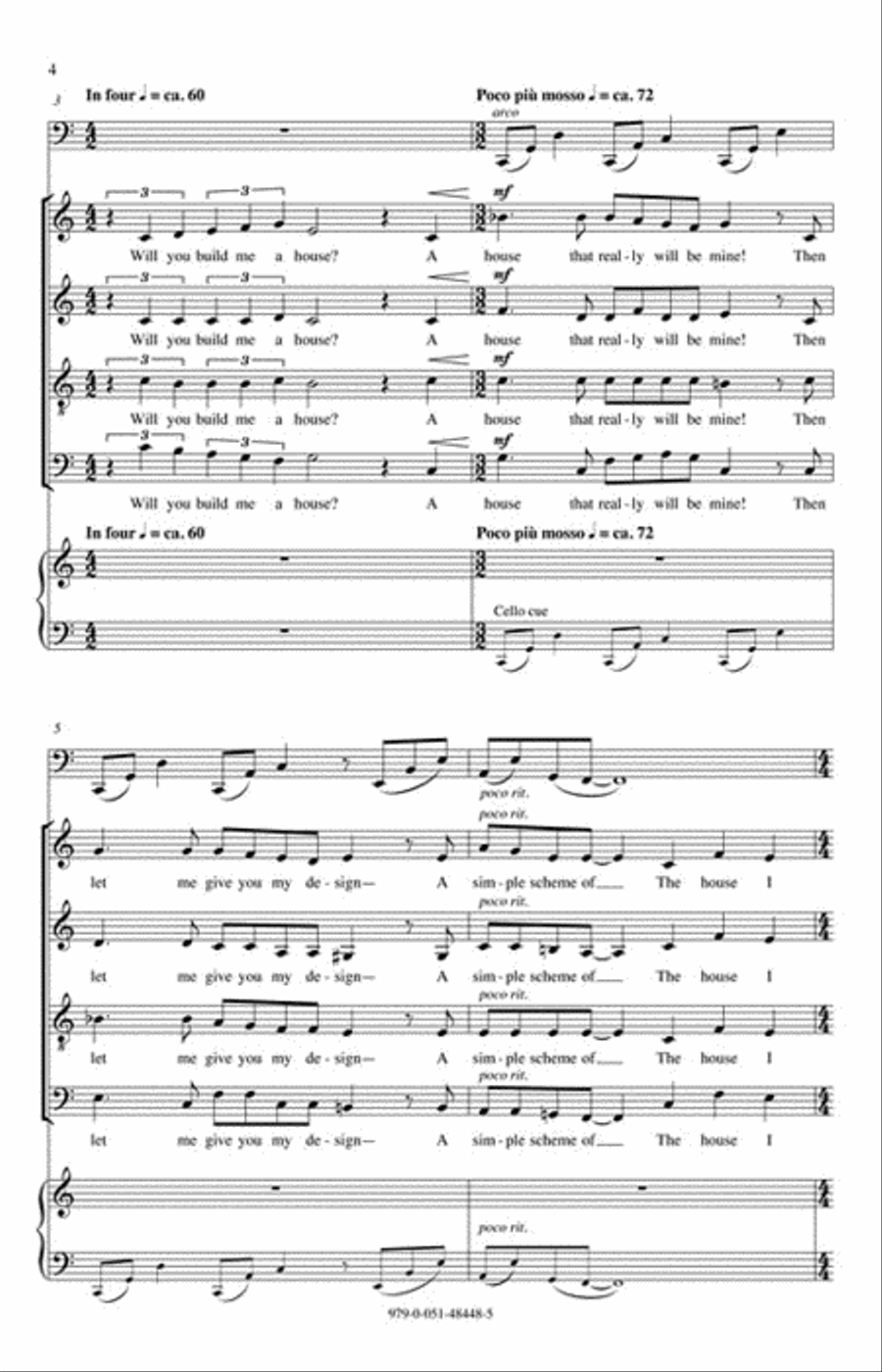 Take Care of This House/My House 4-Part scores gallery preview page 3