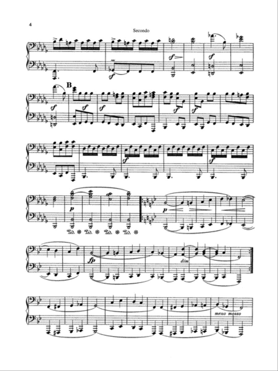 Schumann: Oriental Pictures (Six Impromptus, Op. 66) Piano Duet scores gallery preview page 3