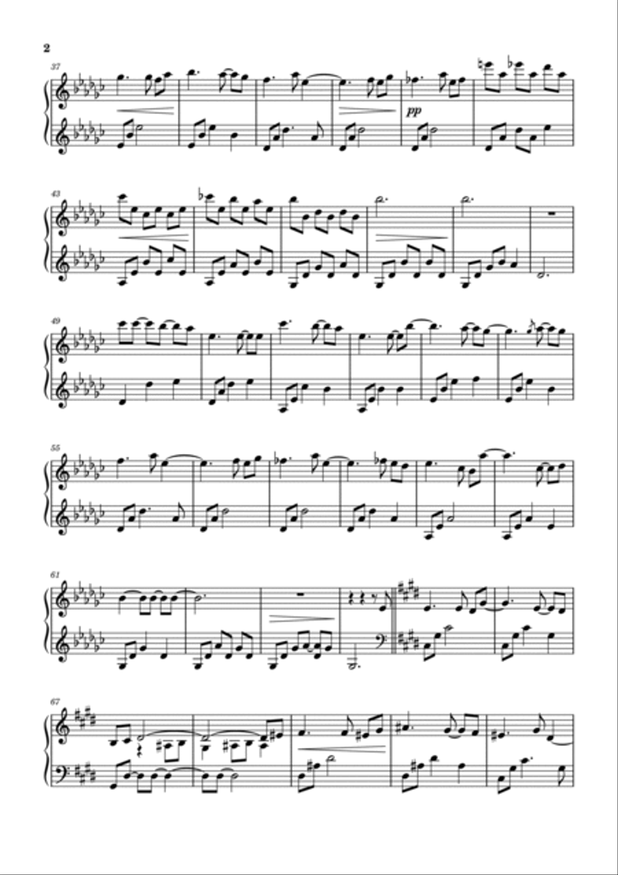 Went Missing Went Missing Piano Solo scores gallery preview page 2