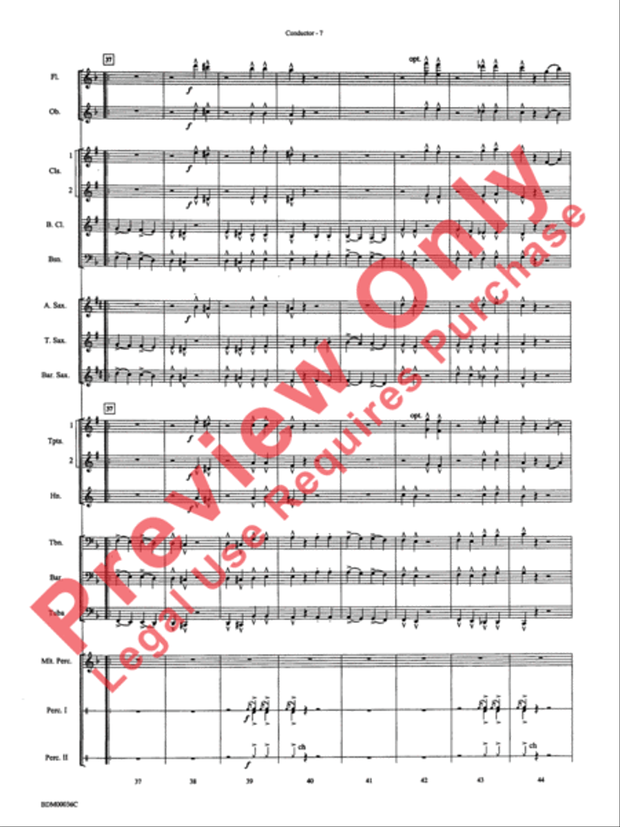 The Stars and Stripes Forever Concert Band scores gallery preview page 9