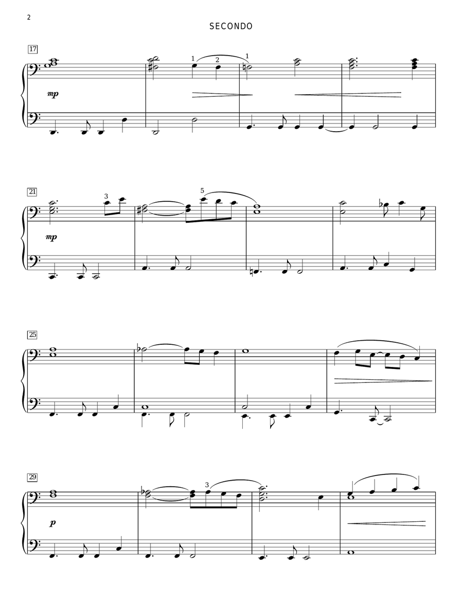 Just The Way You Are Piano Duet scores gallery preview page 3