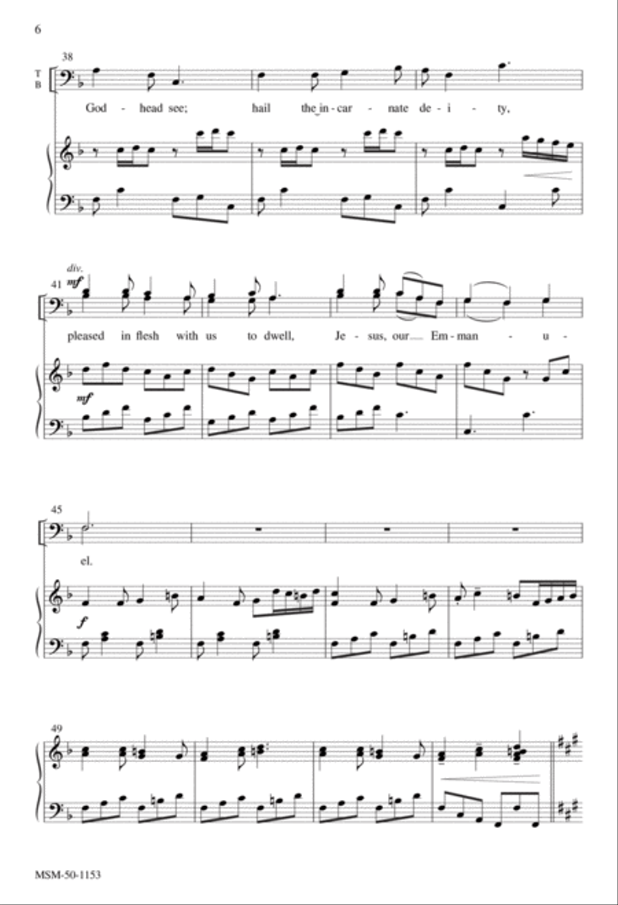 Hark! The Herald Angels Sing 4-Part scores gallery preview page 5