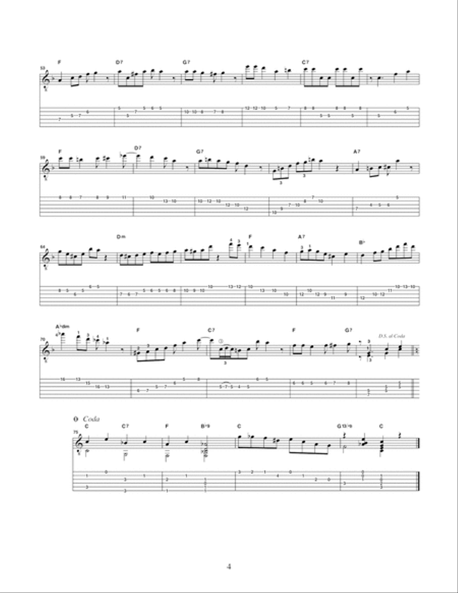 Dixieland Tunes for Fingerstyle Guitar Electric Guitar scores gallery preview page 5