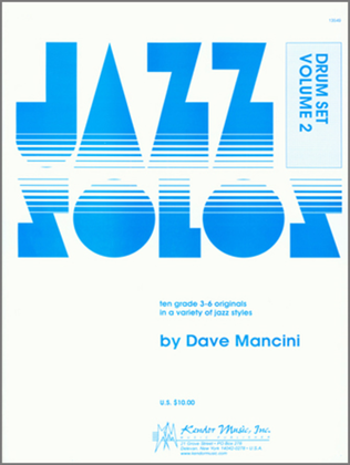 Book cover for Jazz Solos For Drum Set, Volume 2