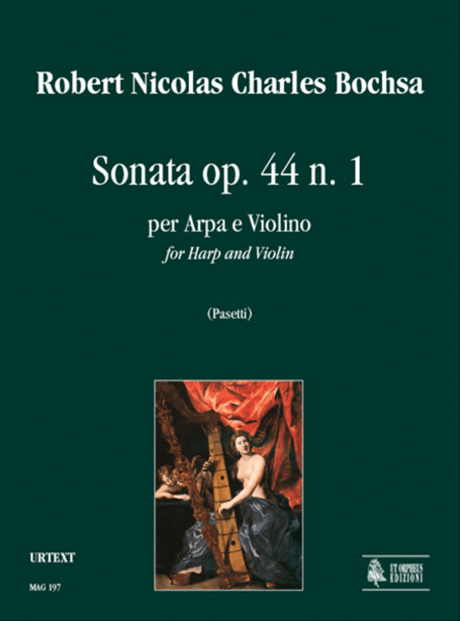 Sonata Op. 44 No. 1 for Harp and Violin Harp scores gallery preview page 1