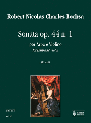 Book cover for Sonata Op. 44 No. 1 for Harp and Violin