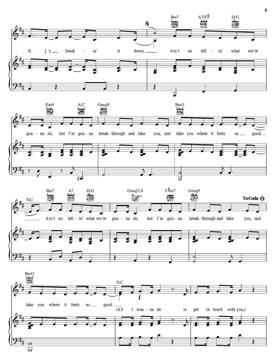 Gonna Breakthrough Gonna Breakthrough Piano, Vocal, Guitar scores gallery preview page 3