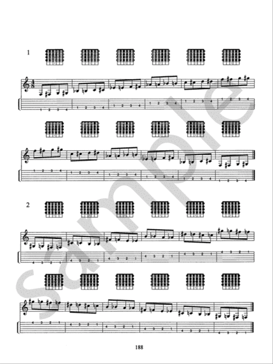 The Guitar Grimoire: The Exercise Book Guitar Tablature scores gallery preview page 22