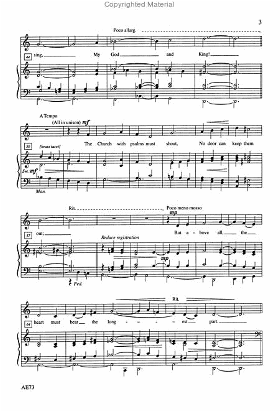 An Easter Antiphon Unison Choir scores gallery preview page 3