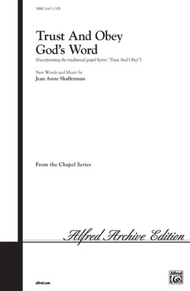 Book cover for Trust and Obey God's Word