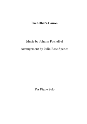 Pachelbel's Canon (Piano Solo)