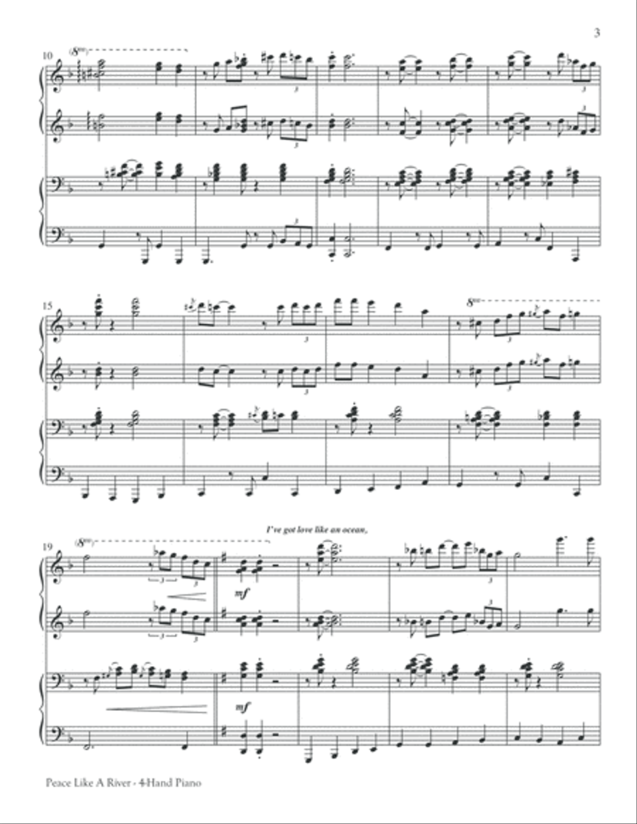 Peace Like a River Choir scores gallery preview page 3