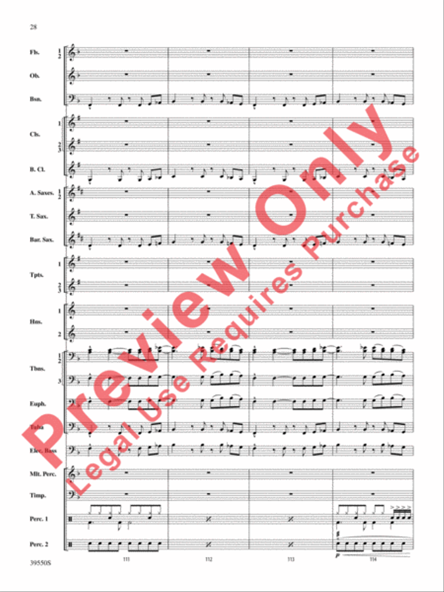 The Rolling Stones on Tour Concert Band scores gallery preview page 29