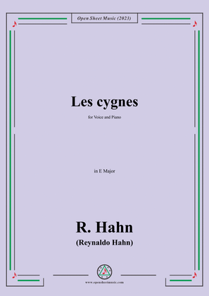 R. Hahn-Les cygnes,in E Major