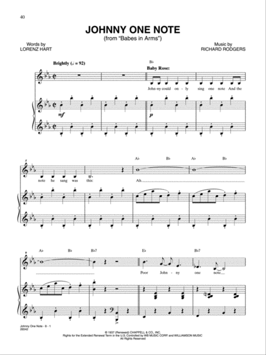Johnny One Note (From 