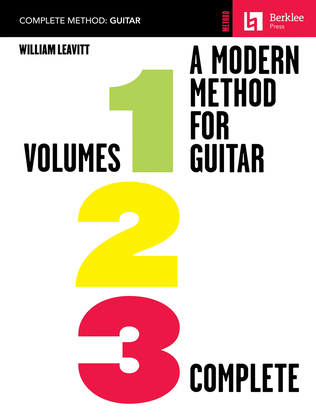 Book cover for A Modern Method for Guitar – Volumes 1, 2, 3 Complete