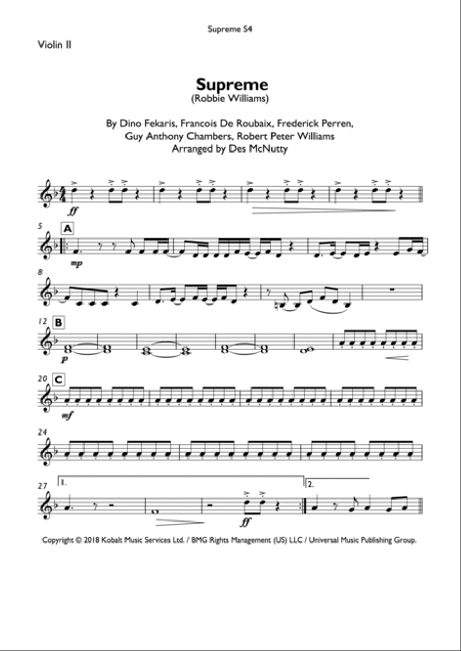 Supreme String Quartet scores gallery preview page 6