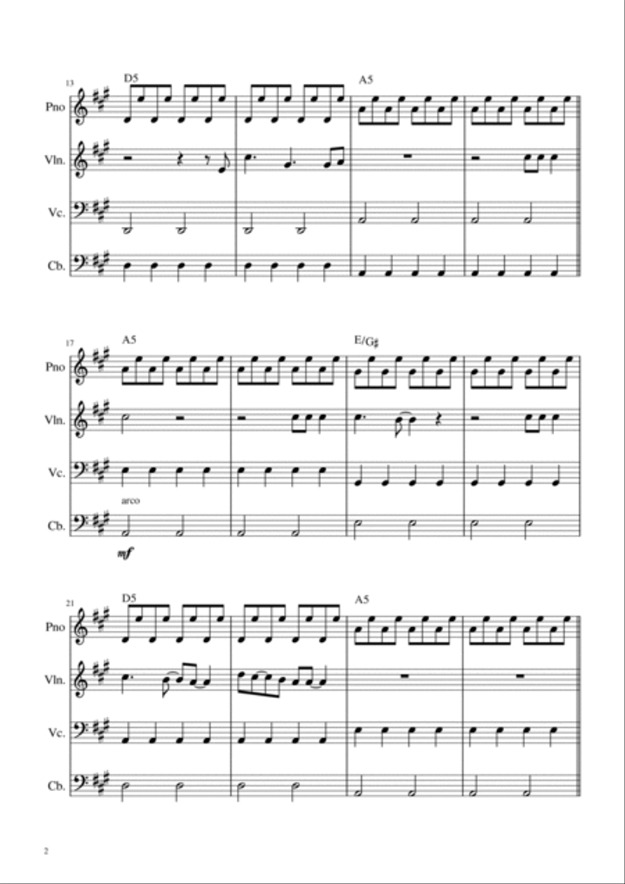 Chasing Cars Chasing Cars Small Ensemble scores gallery preview page 2