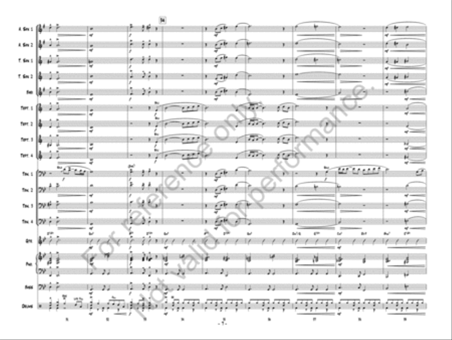 Somewhere In The Moonlight Jazz Ensemble scores gallery preview page 8